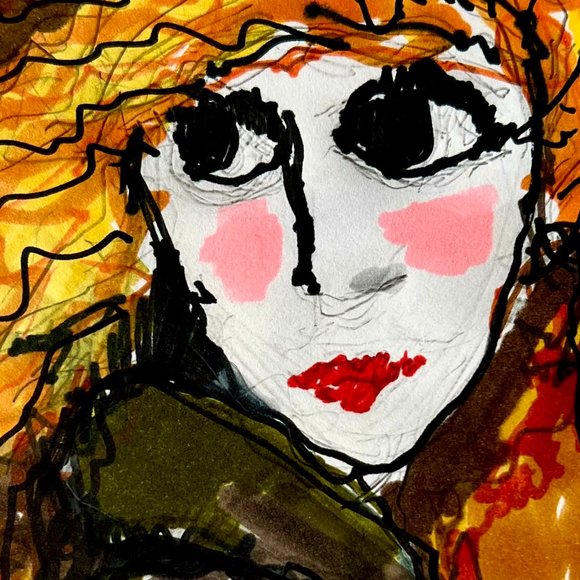 Portrait of Ruby Canvas Reproduction - Picture 2 of 2